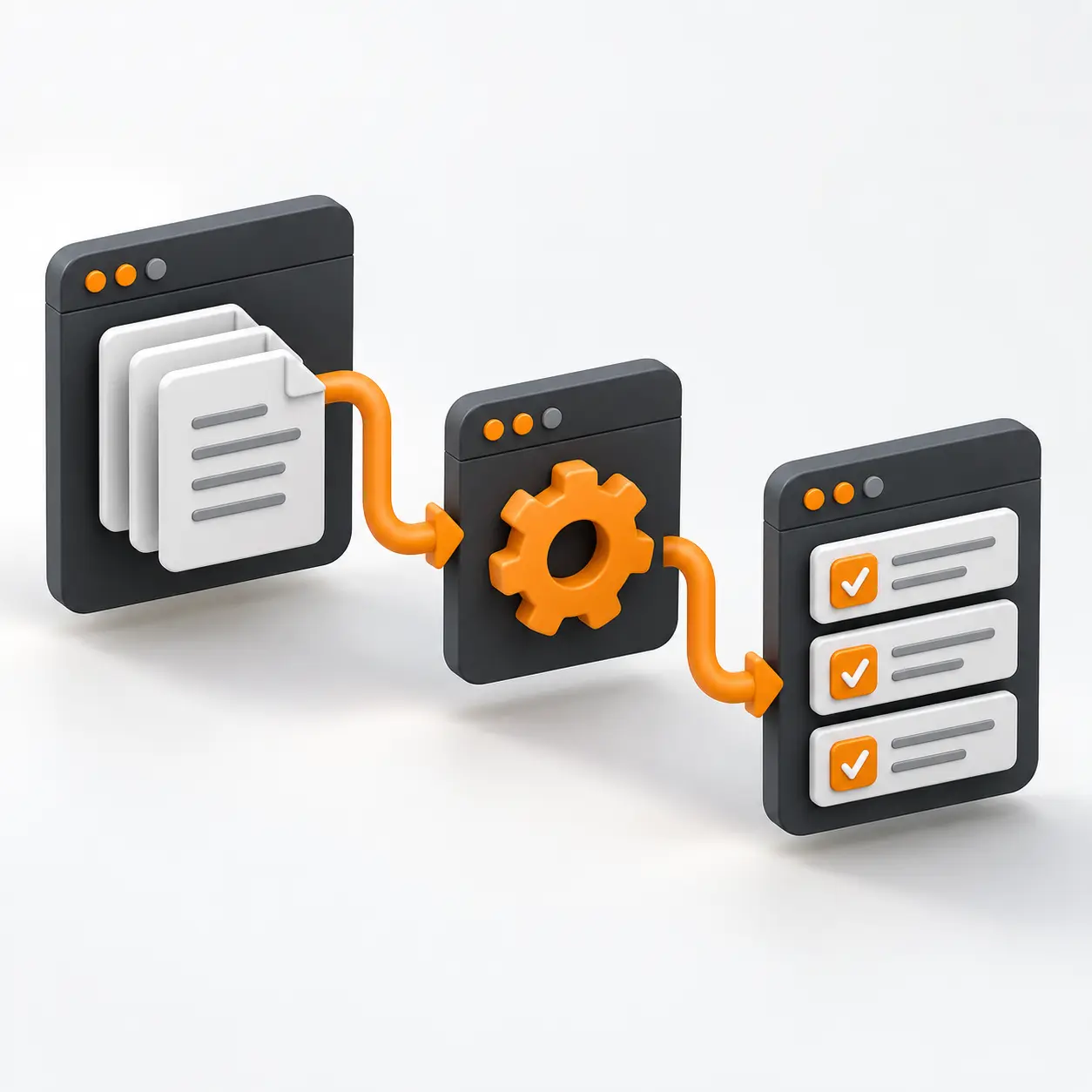 Ilustración conceptual: Automatización de procesos